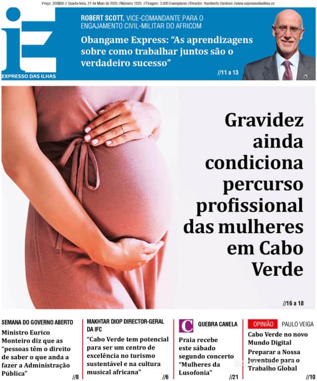 Capa jornal Expresso das Ilhas 2025-05-21