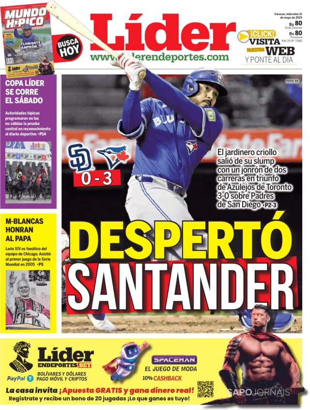Capa jornal Líder 2025-05-21