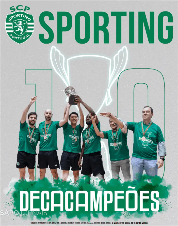 Capa jornal Jornal Sporting 2025-06-05