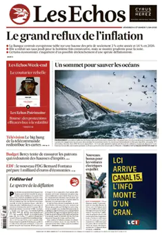 Capa jornal Les Echos 2025-06-06