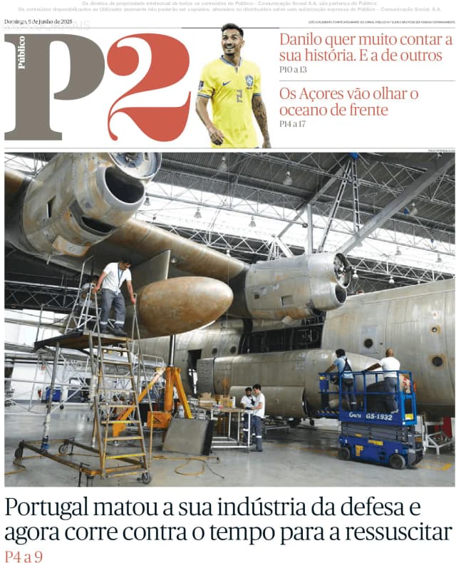 Capa jornal P2-Público 2025-06-08