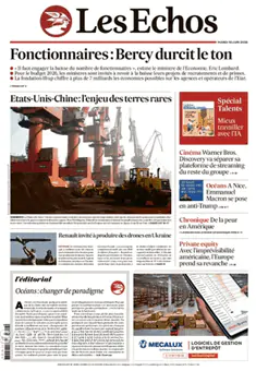 Capa jornal Les Echos 2025-06-10