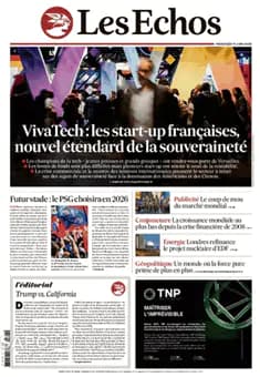 Capa jornal Les Echos 2025-06-11