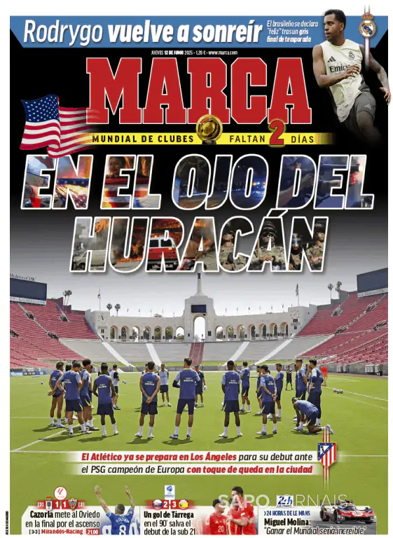 Capa jornal Marca 2025-06-12