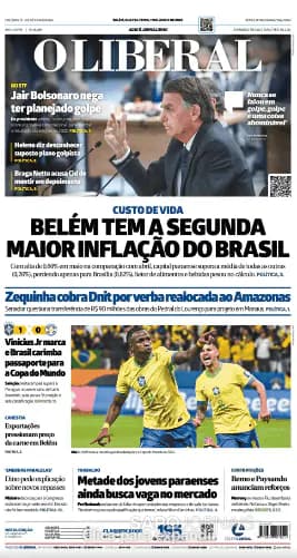 Capa jornal O Liberal 2025-06-11