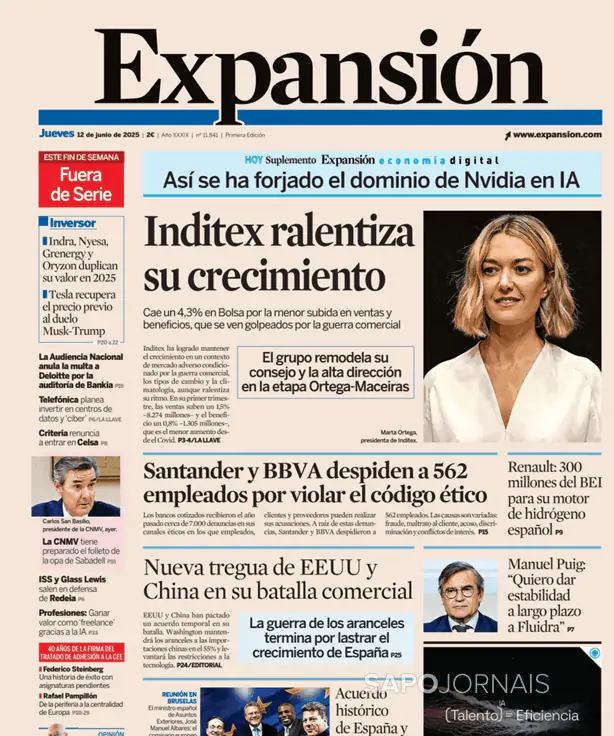 Capa jornal Expansión 2025-06-12