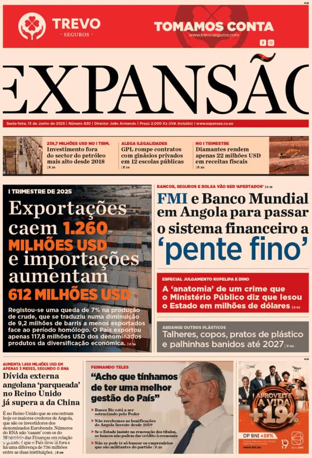 Capa jornal Expansão 2025-06-13