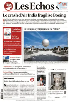 Capa jornal Les Echos 2025-06-13