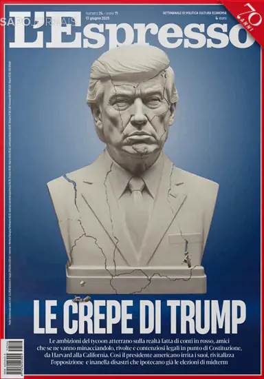 Capa jornal L'Espresso 2025-06-13