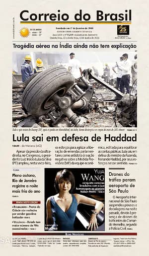 Capa jornal Correio do Brasil 2025-06-13