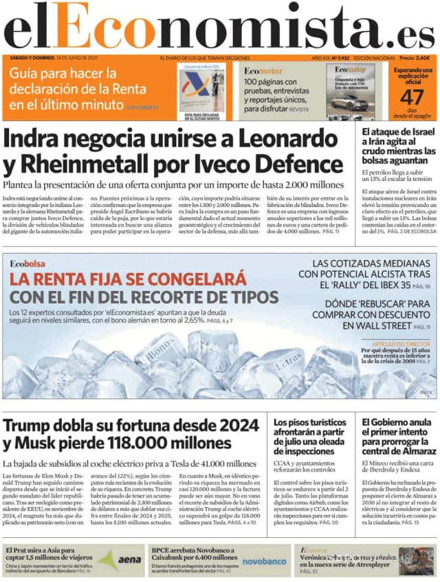 Capa jornal El Economista 2025-06-14
