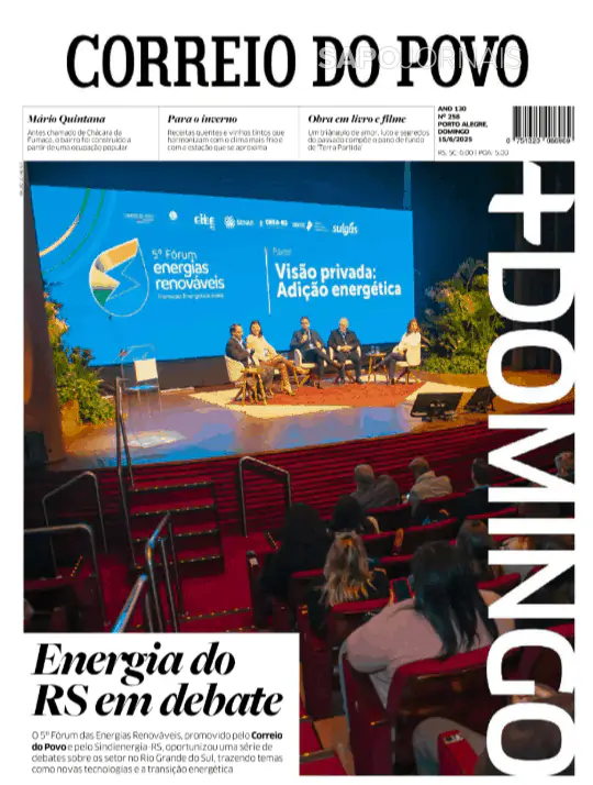 Capa jornal Correio do Povo 2025-06-15