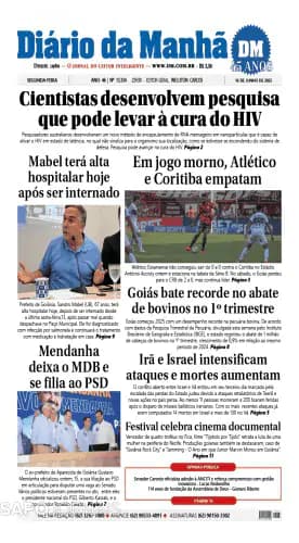 Capa jornal Diário da Manhã 2025-06-16