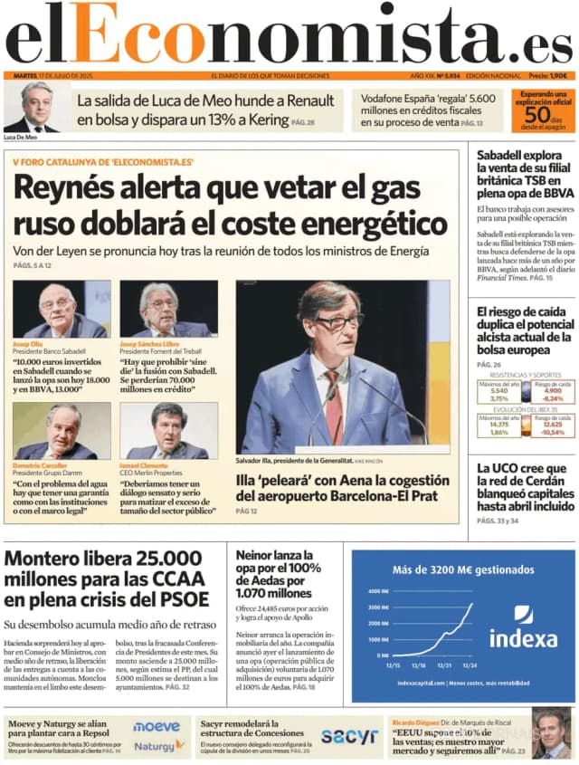 Capa jornal El Economista 2025-06-17