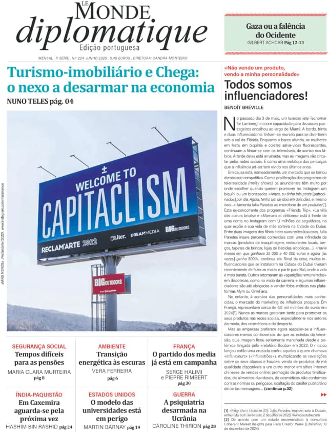 Capa jornal Le Monde Diplomatique 2025-06-01