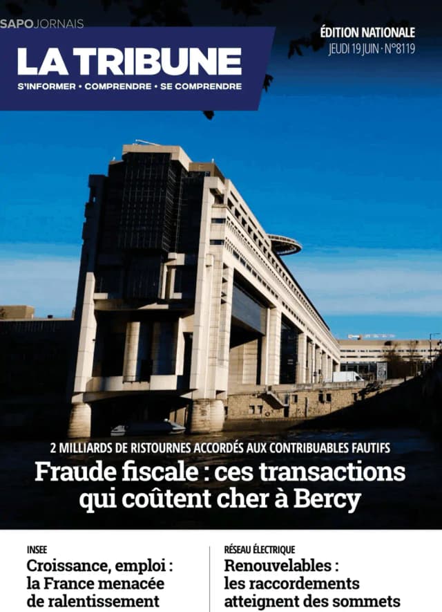 Capa jornal La Tribune 2025-06-19