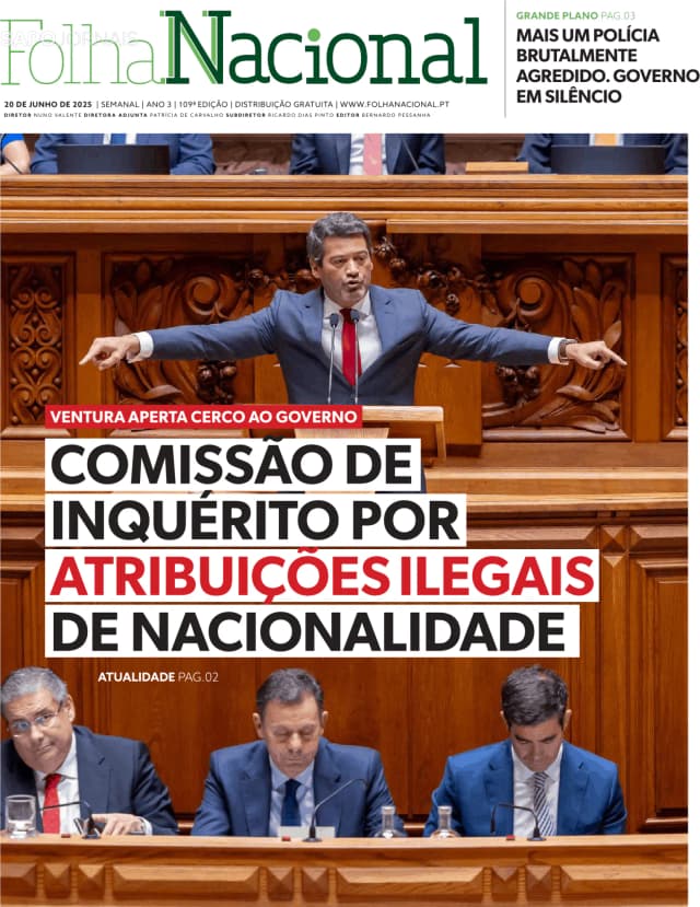 Capa jornal Folha Nacional 2025-06-20