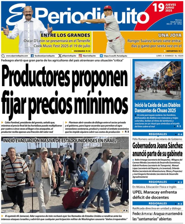 Capa jornal El Periodiquito 2025-06-19