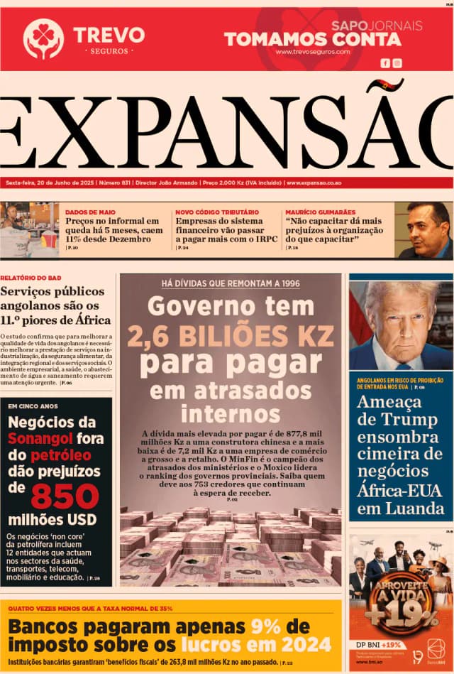Capa jornal Expansão 2025-06-20