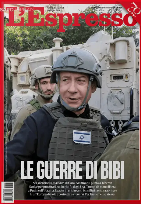 Capa jornal L'Espresso 2025-06-20