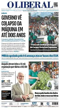 Capa jornal O Liberal 2025-06-20