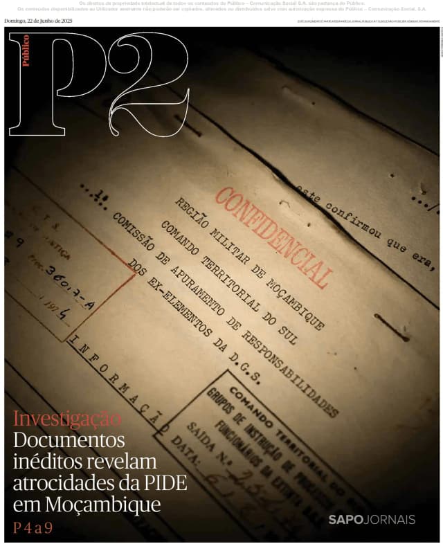 Capa jornal P2-Público 2025-06-22