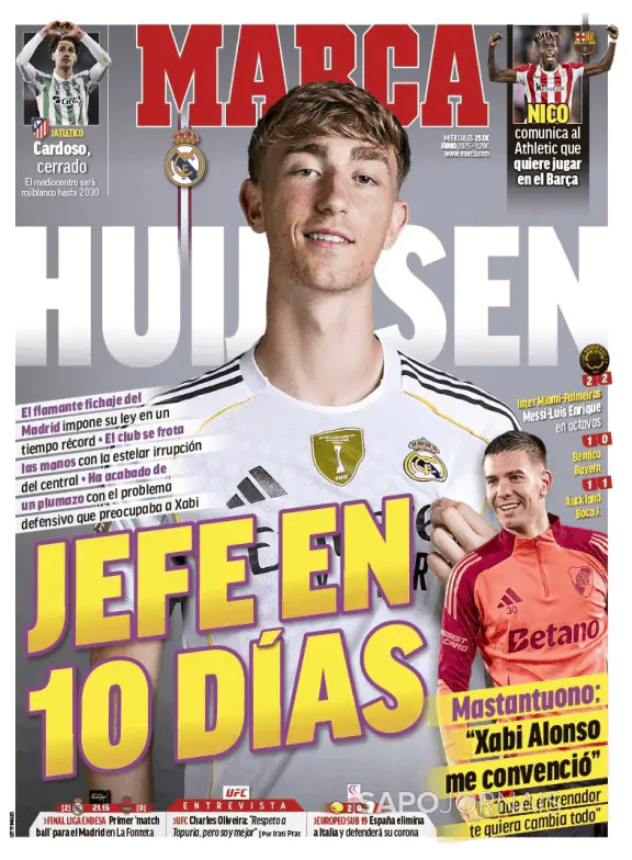 Capa jornal Marca 2025-06-25