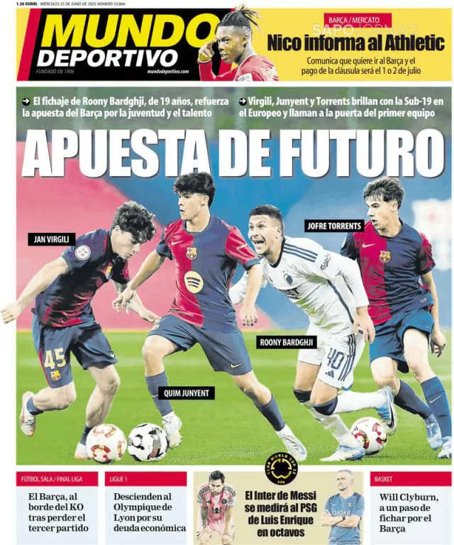Capa jornal Mundo Deportivo 2025-06-25