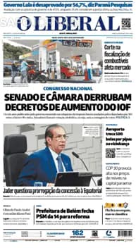 Capa jornal O Liberal 2025-06-26