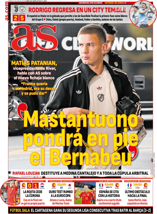 Capa jornal AS 2025-06-27