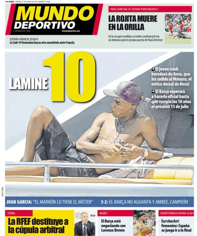 Capa jornal Mundo Deportivo 2025-06-27