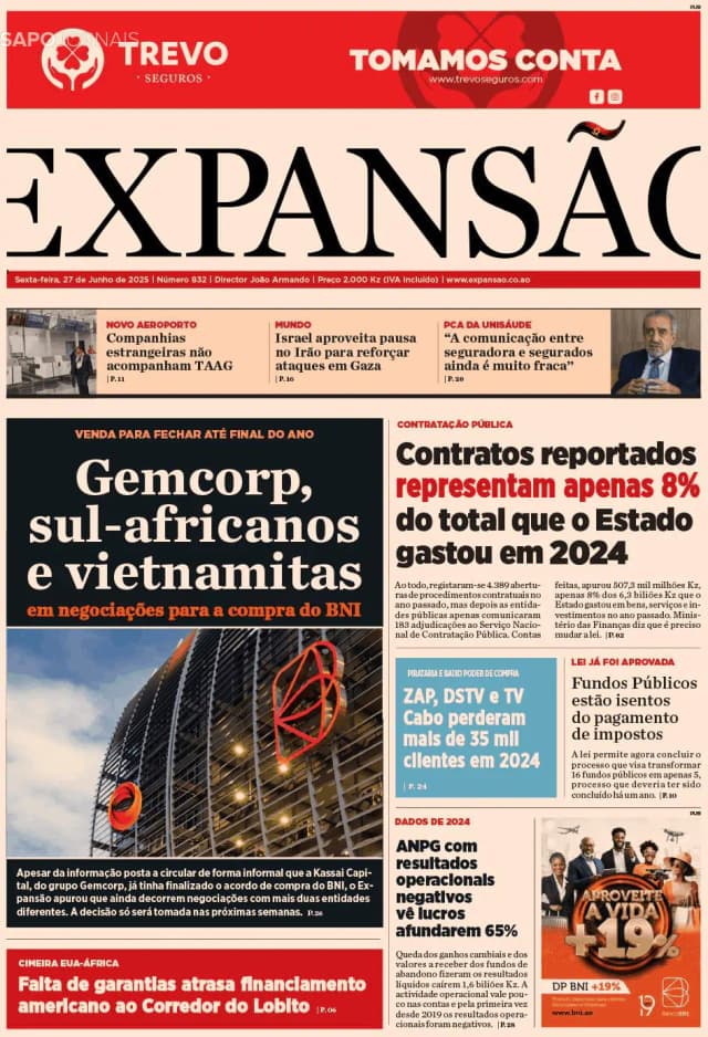 Capa jornal Expansão 2025-06-27