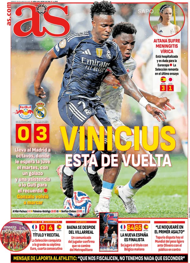 Capa jornal AS 2025-06-28