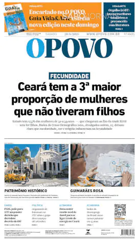 Capa jornal O Povo 2025-06-28