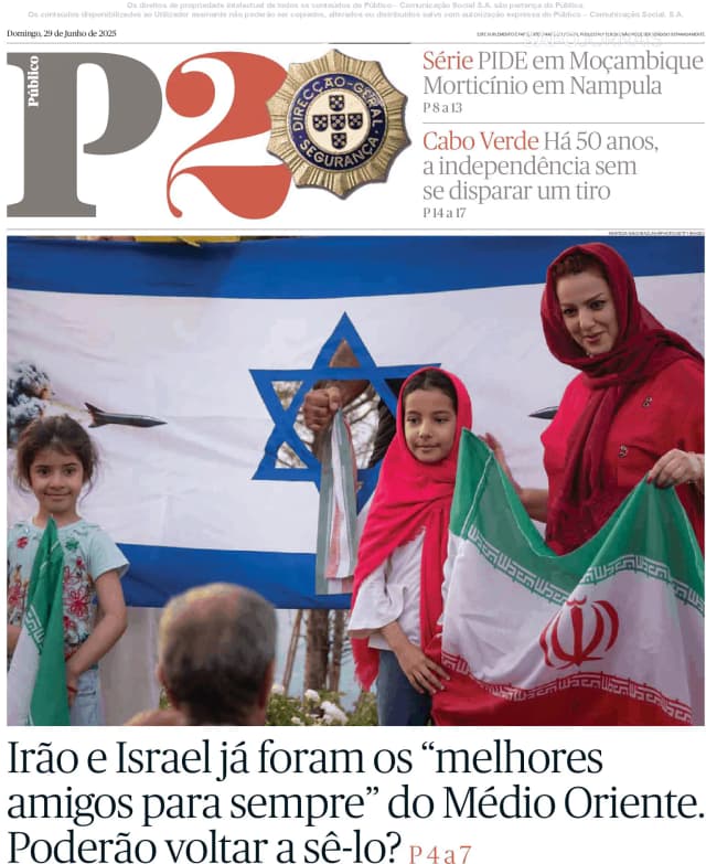 Capa jornal P2-Público 2025-06-29