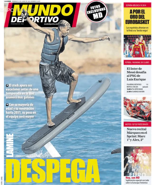 Capa jornal Mundo Deportivo 2025-06-29