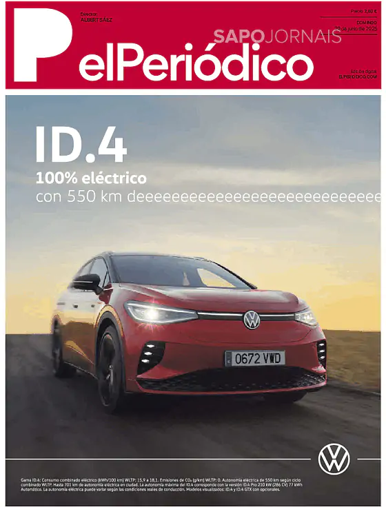 Capa jornal El Periódico de Catalá 2025-06-29