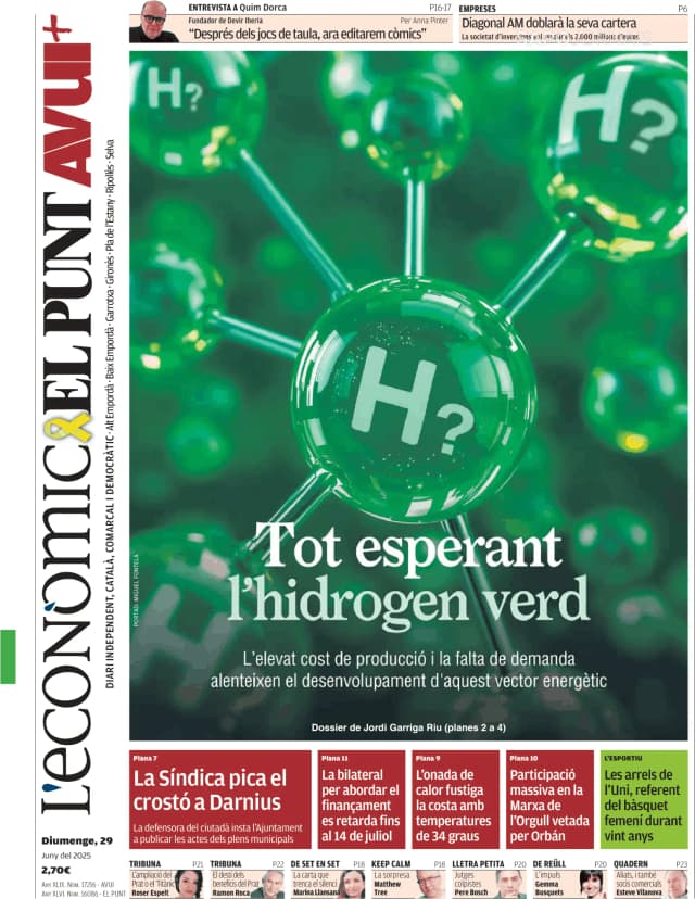 Capa jornal El Punt Avui | Edició Girona 2025-06-29