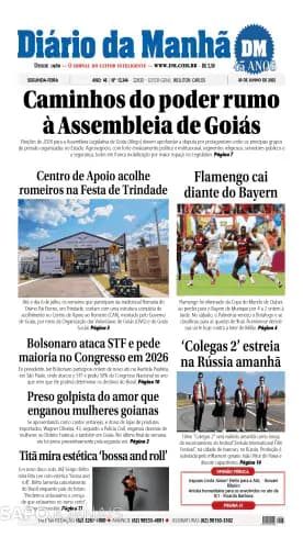 Capa jornal Diário da Manhã 2025-06-30