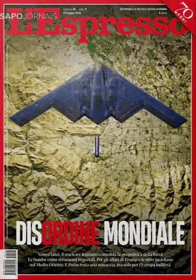 Capa jornal L'Espresso 2025-06-27