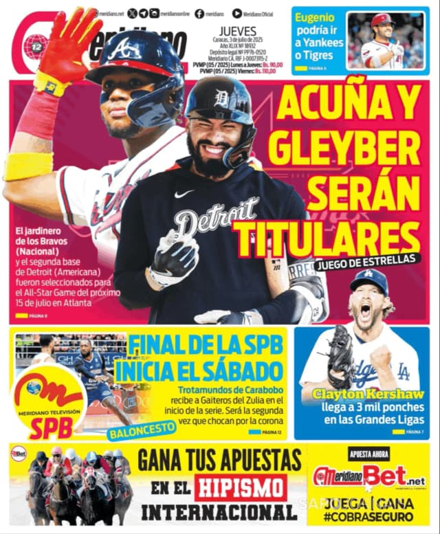 Capa jornal Meridiano 2025-07-03