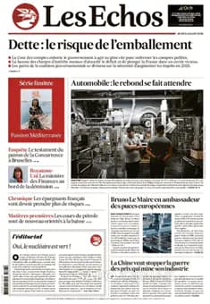Capa jornal Les Echos 2025-07-03