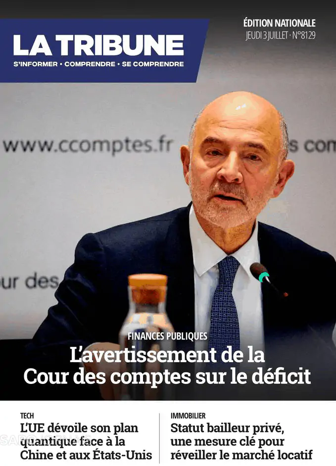 Capa jornal La Tribune 2025-07-03