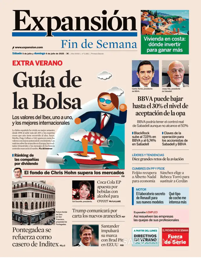 Capa jornal Expansión 2025-07-05
