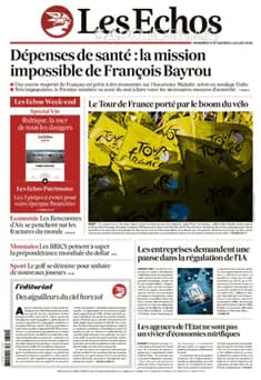 Capa jornal Les Echos 2025-07-05