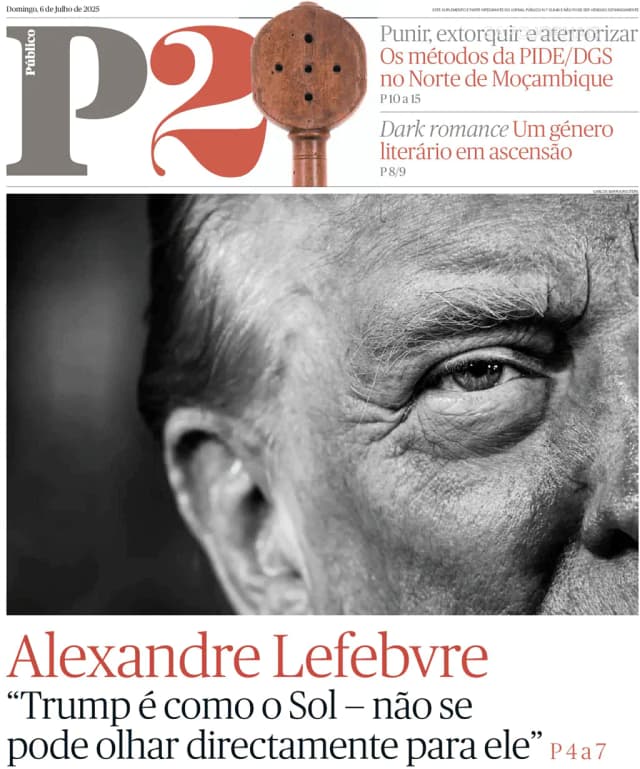 Capa jornal P2-Público 2025-07-06