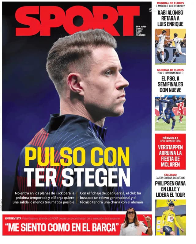 Capa jornal Sport 2025-07-06