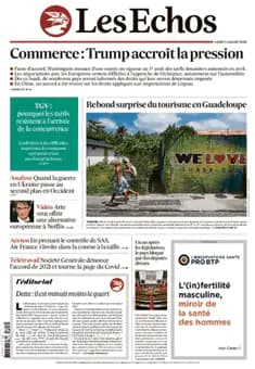 Capa jornal Les Echos 2025-07-07
