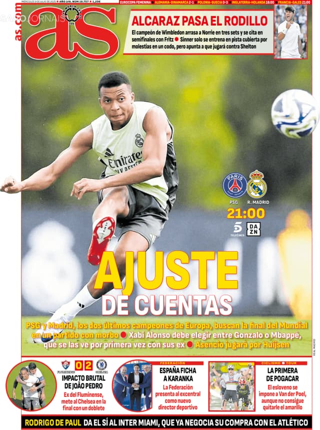 Capa jornal AS 2025-07-09