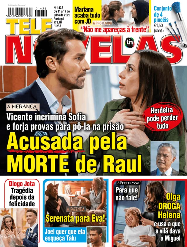 Capa jornal Telenovelas 2025-07-11